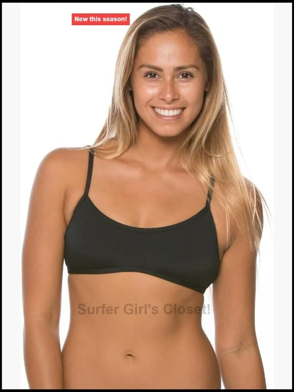 Tie-Back Athletic Bikini Top for Competitive Swimming, Full Coverage
